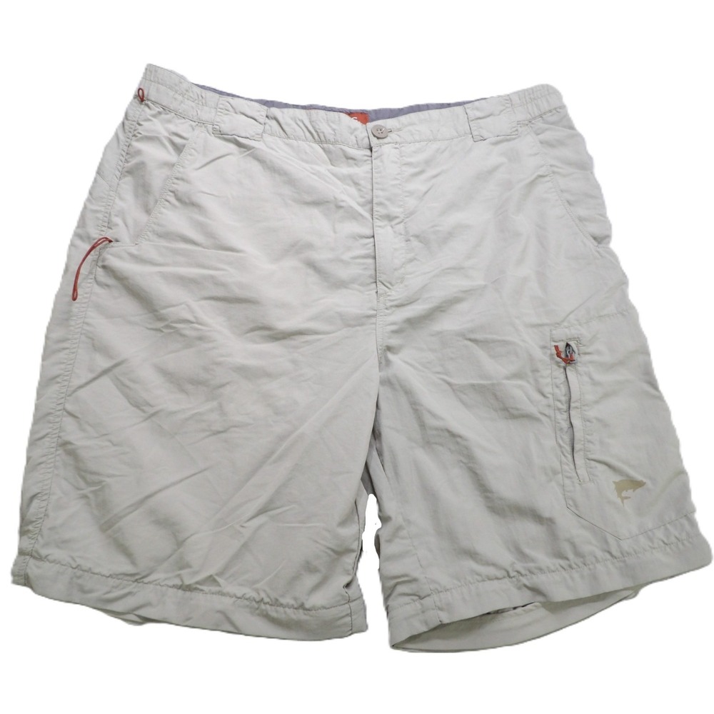 Simms COR3 Cargo Fishing Shorts Men Large L Gray Nylon Hiking Outdoor Technical